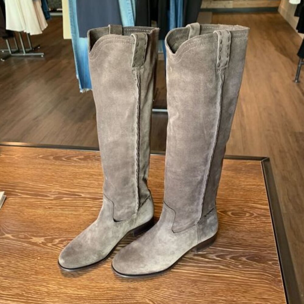 Frye Cara Tall Suede 3478326 Elephant